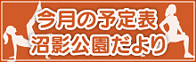 今月の予定表・沼影公園だより